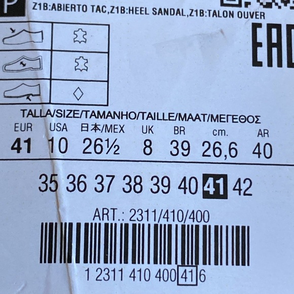 NWT. Zara Light Blue Leather Tubular Straps Heeled Sandals. Size 10. - Picture 8 of 8